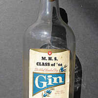 Millburn High School Class of 1946 Gin Bottle