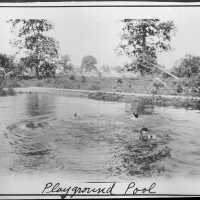 Swimmers at Playground Pool, 1915-1916