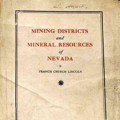 Mining Districts and Mineral Resources of Nevada