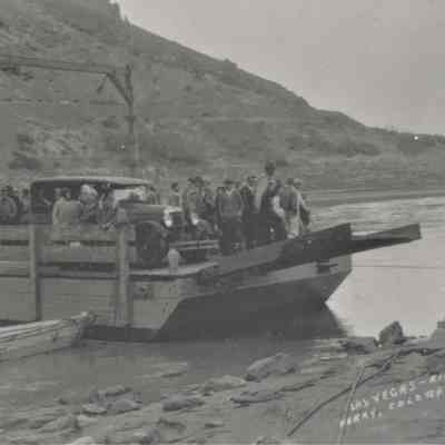 Colorado River ferries; Kingman Ferry, 1932