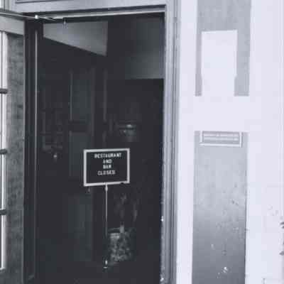 Boulder Dam Hotel- storm damage to roof