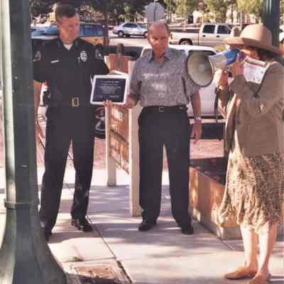 Hotel Plaza clock dedication May 19, 2006