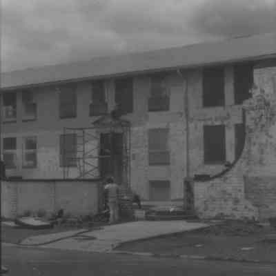 Boulder Dam Hotel 1980 sand blasting exterior renovations