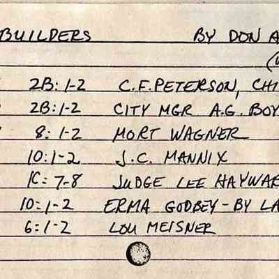 Boulder's Builders (Las Vegas Review-Journal column, 1947-49)