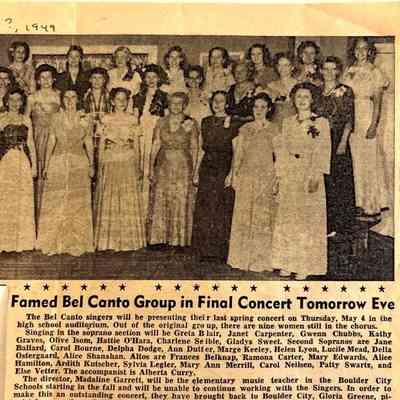 Bel Canto Singers (Boulder City)