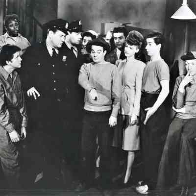 Leo Gorcey [center] and the Dead End Kids, 1930s-1940s