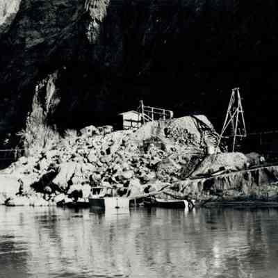 Hoover Dam diamond drilled core samples from Black Canyon, 1930