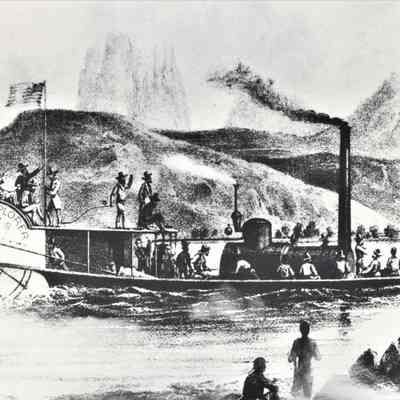 U.S. Explorer steamboat- Lt. Joseph Ives expedition on the Colorado River January 11, 1858