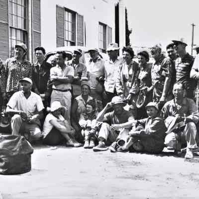Boulder Dam Hotel - Georgie White Clark's River Rats at the end of the 1st Annual Run of the Colorado River, May 31, 1961