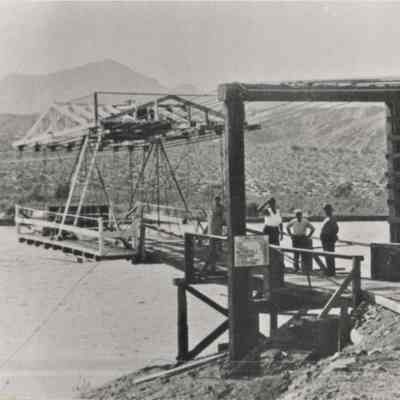Colorado River ferries: Cottonwood aerial ferry, ca. 1930-31