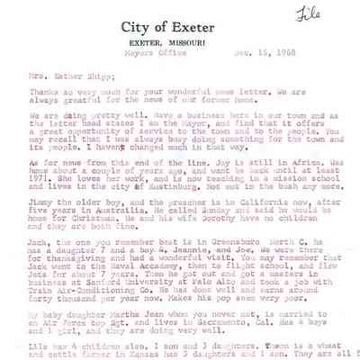 Adams, James and Lila