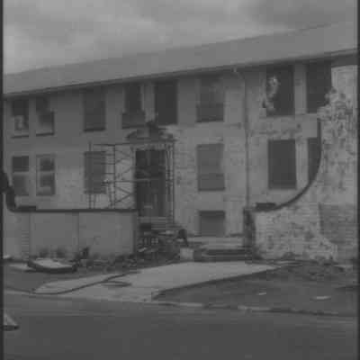 Boulder Dam Hotel 1980 sand blasting exterior renovations