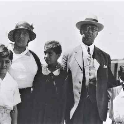 Pascual Ortiz de Rubio fleeing Mexico through El Paso 5 days after resigning the Presidency of Mexico in September 8, 1932
