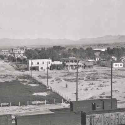 Las Vegas-views across the San Pedro, Los Angeles and Salt Lake -later, Union Pacific Railroad Yards, ca. 1910