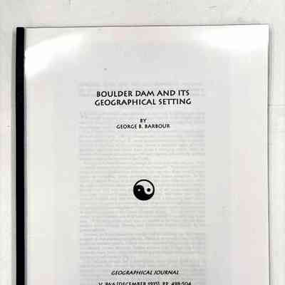 Boulder Dam and its Geographical Setting