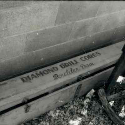 Hoover Dam diamond drilled core samples from Black Canyon, 1930
