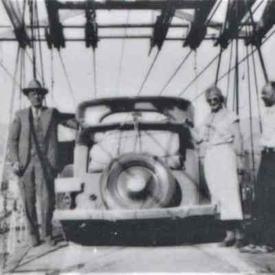 Colorado River ferries; Cottonwood aerial ferry 1932