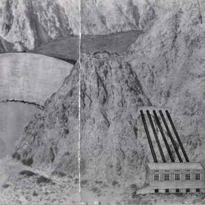 Boulder Canyon dam - artist's conception of 1913 Schmidt Plan