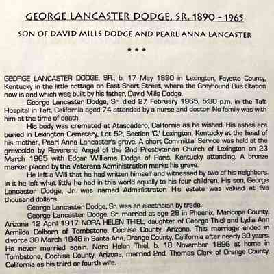 Dodge, George Lancaster