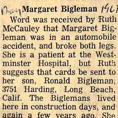 Bigleman, Lawrence and Margaret and family