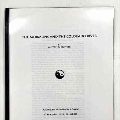 The Mormons and the Colorado River