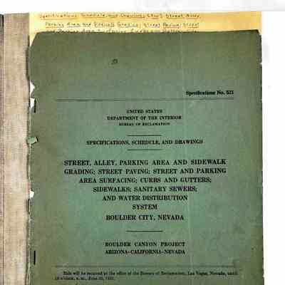 Specifications, Schedule, and Drawings