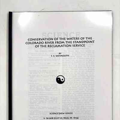 Conservation of the Waters of the Colorado River form the Standpoint of the Reclamation Service