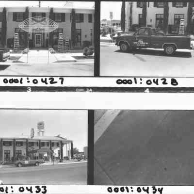 Boulder Dam Hotel June 1987 awning construction- neg. 0425-0435