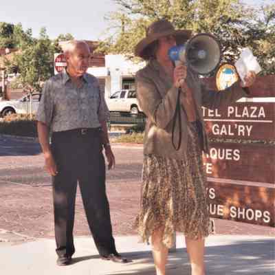 Hotel Plaza clock dedication May 19, 2006