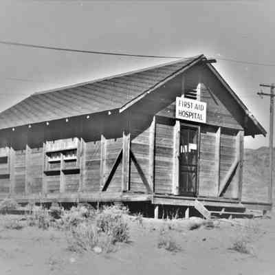 Six Companies temporary camp first aid and hospital