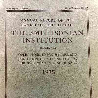 Annual Report of the Board of Regents of the Smithsonian Institution for the year ending June 30, 1935