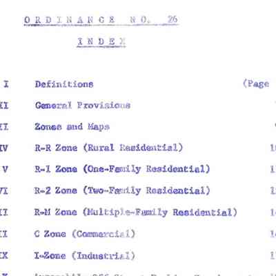 Boulder City - zoning [1960 ordinance]