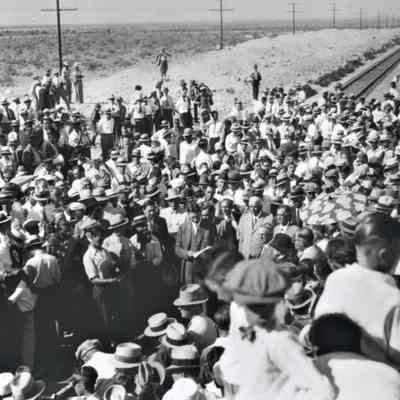 Union Pacific Railroad - Silver Spike Ceremony