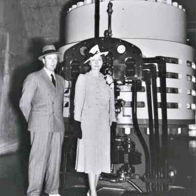 Crown Prince Olavand and Crown Princess Martha of Norway at Hoover Dam, May 12, 1939