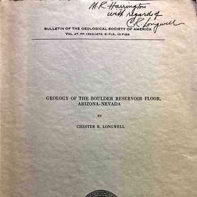 Geology of the Boulder Reservoir Floor, Arizona - Nevada