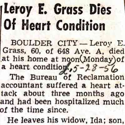 Grass, Leroy Edward and Ida Griffith