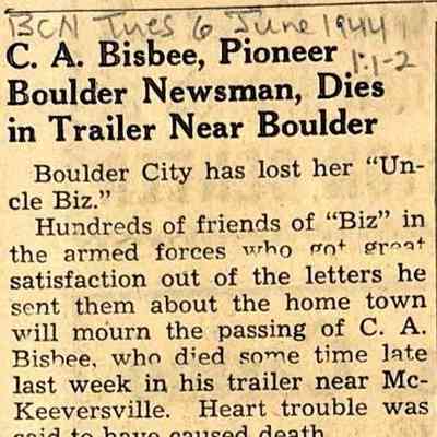 Bisbee, C.A. "Biz"