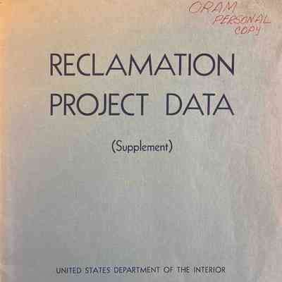 Reclamation Project Data