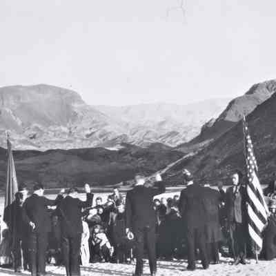 Boulder Canyon Project Act - Ceremony of Thanksgiving at the Colorado River for Coolidge's signing of the Act, Friday, December 21, 1928