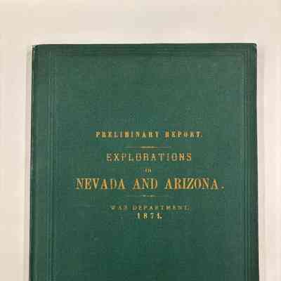 Explorations in Nevada and Arizona; Preliminary Report