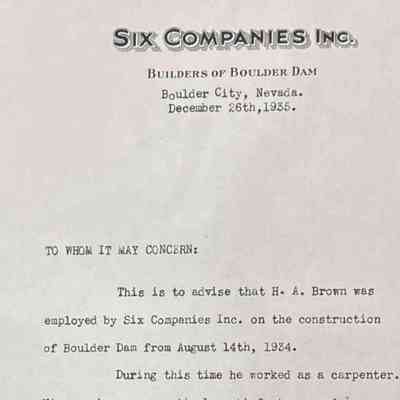 Brown, Harry A. and family