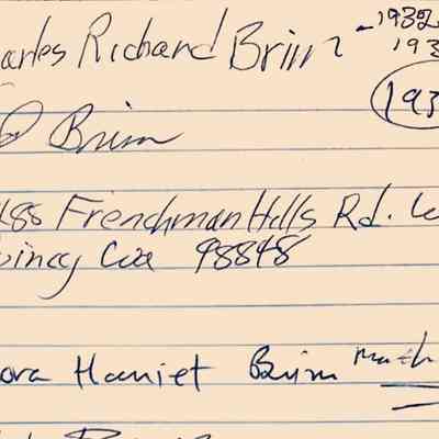 Brim, Charles Richard and Flora Harriet