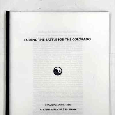Ending the Battle for the Colorado