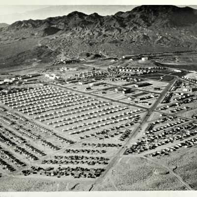 Boulder City aerial view, northwest,1934