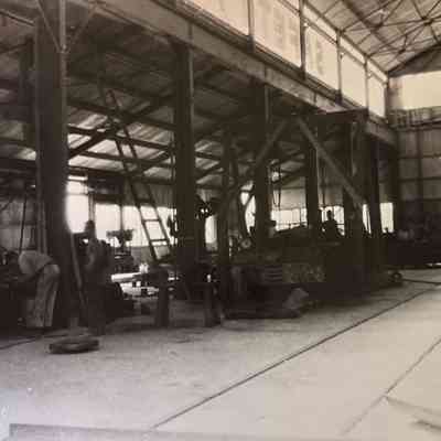 Boulder City Six Co,'s interior of machine shop 1932