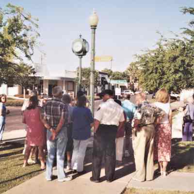 Hotel Plaza clock dedication May 19, 2006