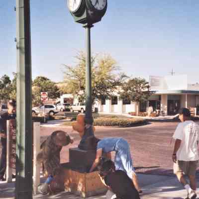 Hotel Plaza clock dedication May 19, 2006