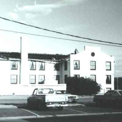 Boulder Dam Hotel July 1983 roof repairs