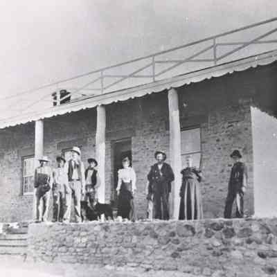 Daniel Bonelli's home at Rioville on the Colorado River, 1890