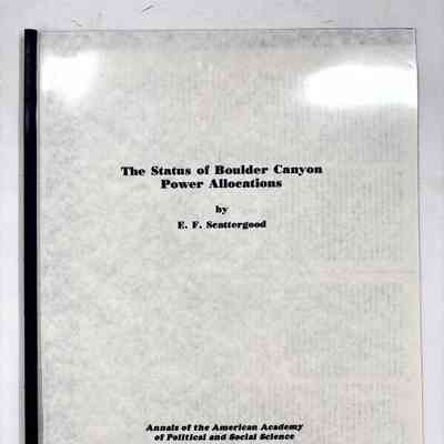 The Status of Boulder Canyon Power Allocations